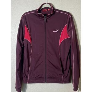 PUMA Retro Y2K Burgundy Pink Track Jacket XL 2 Corinthians 6:4 Unisex 1980s